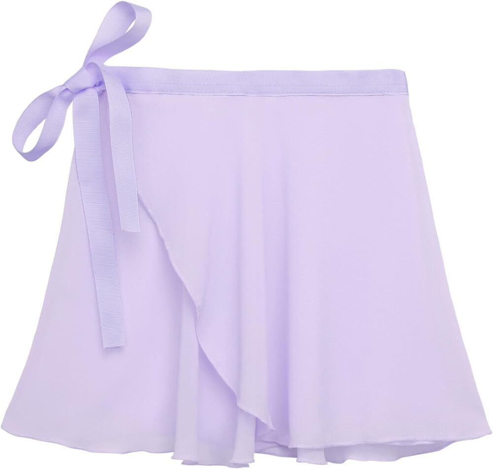 Girls' Ballet Skirt, Transparent Chiffon Dance Tutu, Ballet Wrap Skirt, Suitable for Toddlers/Women
