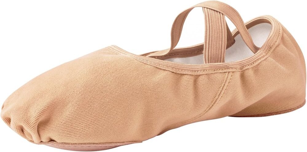 Women's Ballet Shoes, High-Elastic Canvas Adult Ballet Shoes, Split-Toe Sole Yoga/Dance Shoes, Suitable for Boys and Girls