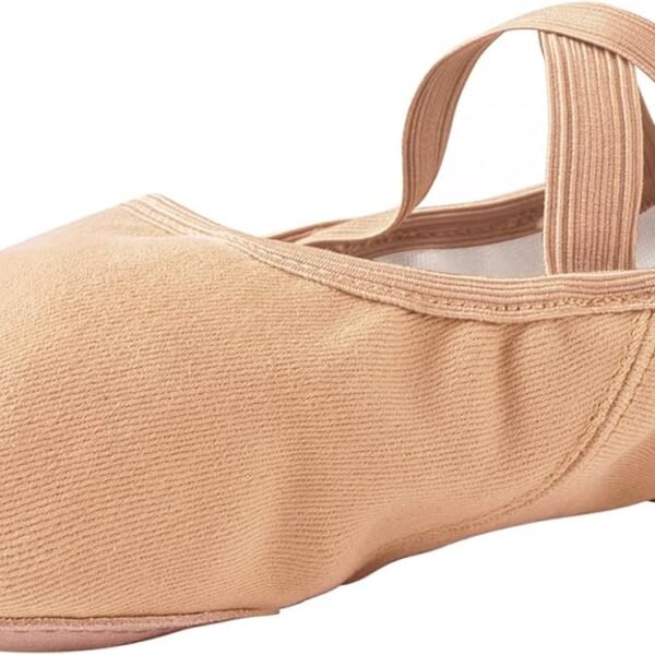 Women's Ballet Shoes, High-Elastic Canvas Adult Ballet Shoes, Split-Toe Sole Yoga/Dance Shoes, Suitable for Boys and Girls