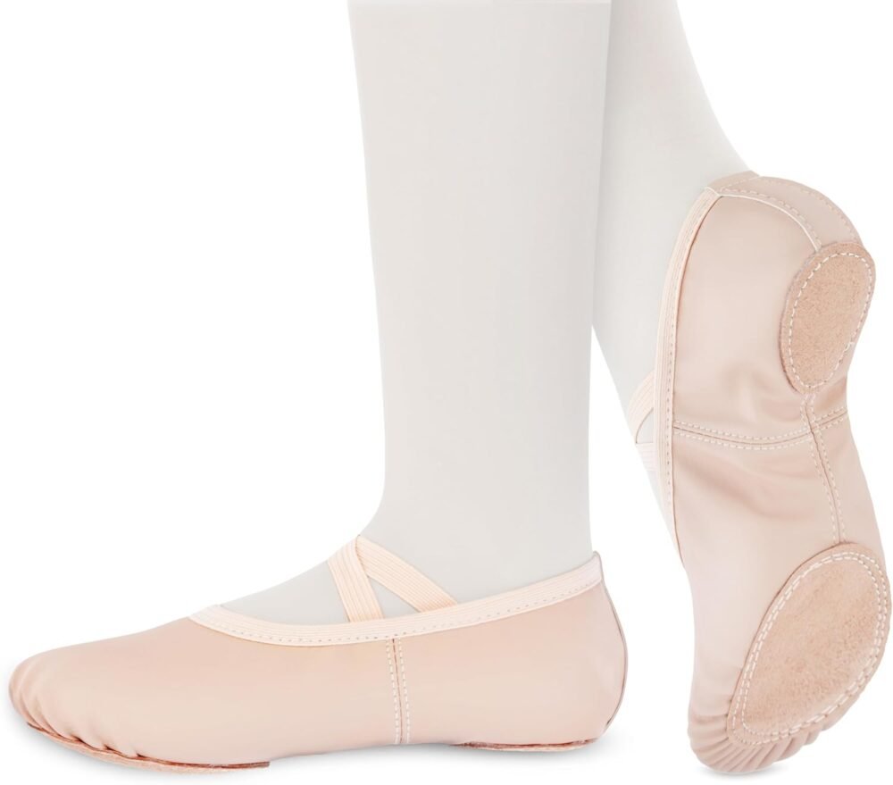 Children's ballet flats, split-soled practice shoes, suitable for toddlers and girls' yoga - Image 2