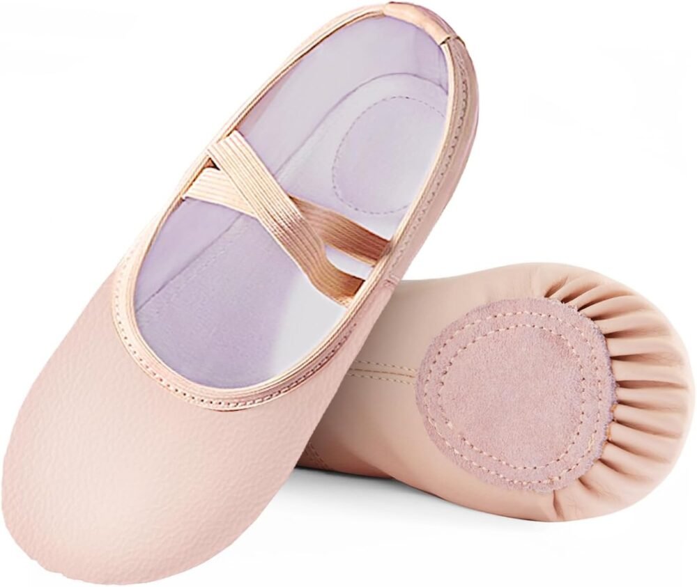 Children's ballet flats, split-soled practice shoes, suitable for toddlers and girls' yoga