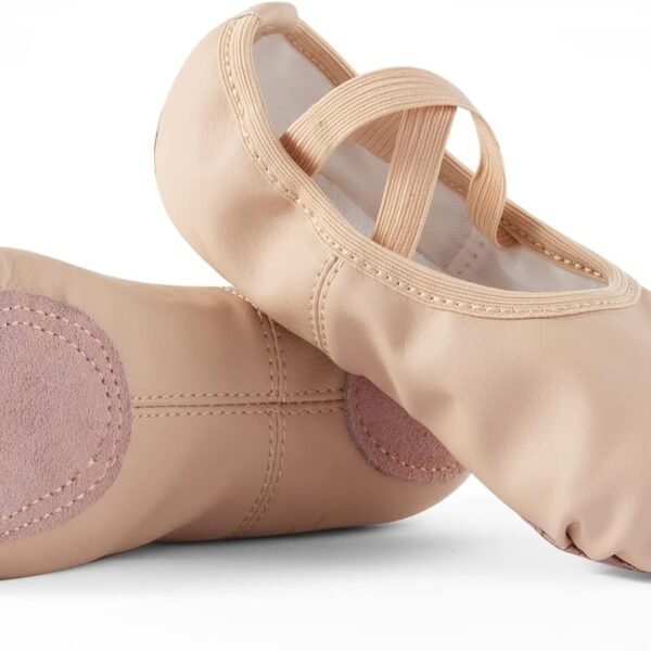 Toddler Girls' Ballet Shoes, Soft Genuine Leather Ballet Shoes, Lace-up Ballet Shoes, Girls' Dance Shoes (Toddlers/Younger Children/Older Children/Women)