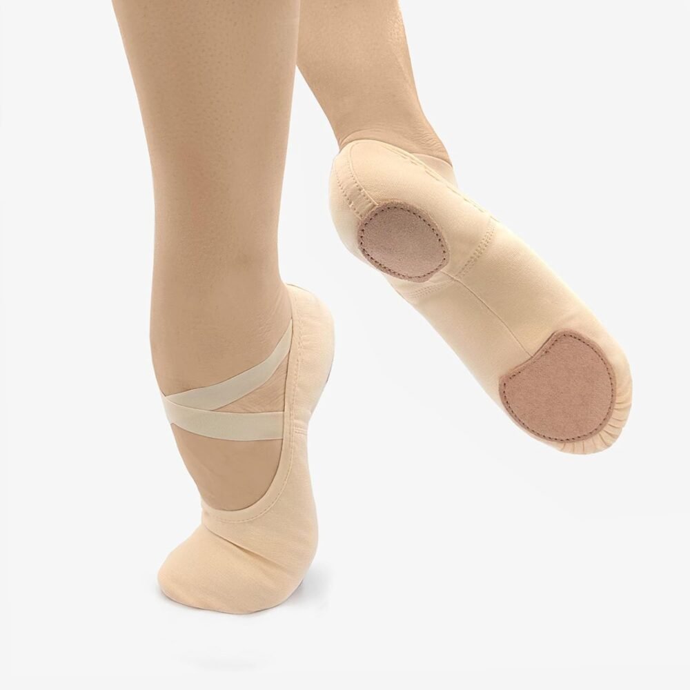 Stretch Canvas Split-Sole Ballet Shoes, High-Performance Ballet Shoes for Adults/Women - Image 2