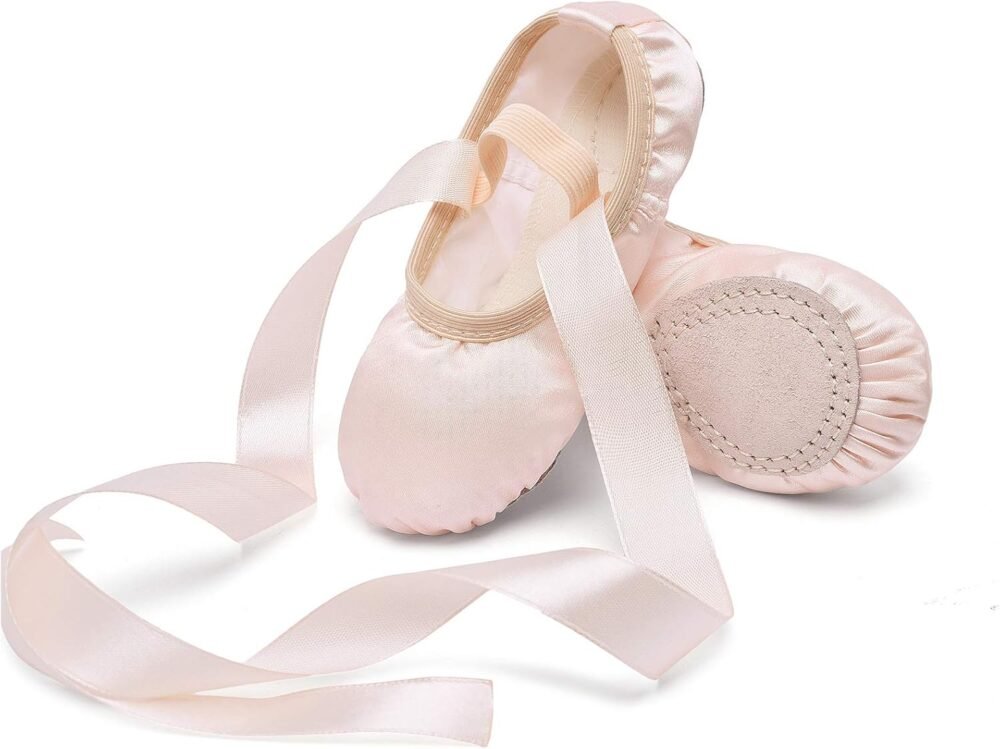Girls' Ballet Shoes, Satin/Ribbon Ballet Shoes (Toddlers/Younger Children/Older Children)