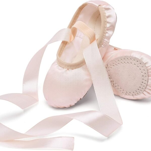 Girls' Ballet Shoes, Satin/Ribbon Ballet Shoes (Toddlers/Younger Children/Older Children)