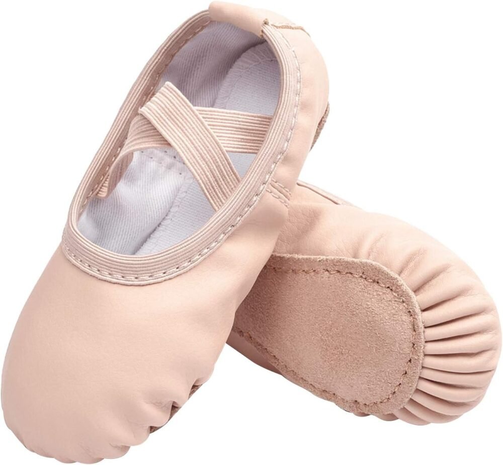 Ballet Shoes, Unisex Fit PU Professional Dance Slippers, Suitable for Toddlers/Toddlers/Older Children