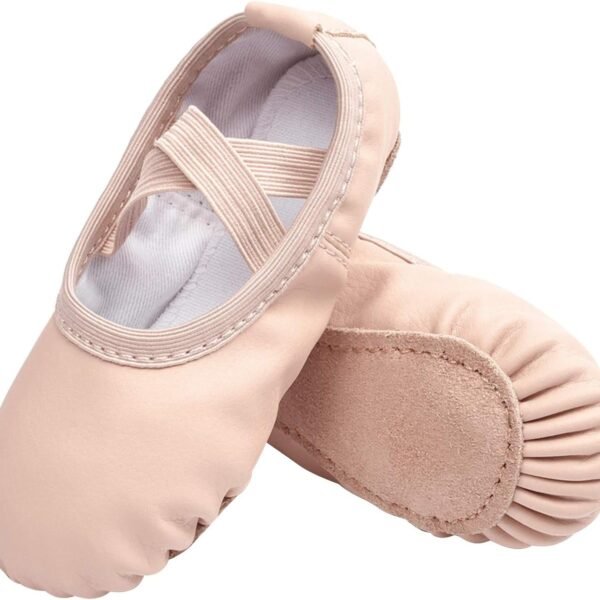 Ballet Shoes, Unisex Fit PU Professional Dance Slippers, Suitable for Toddlers/Toddlers/Older Children