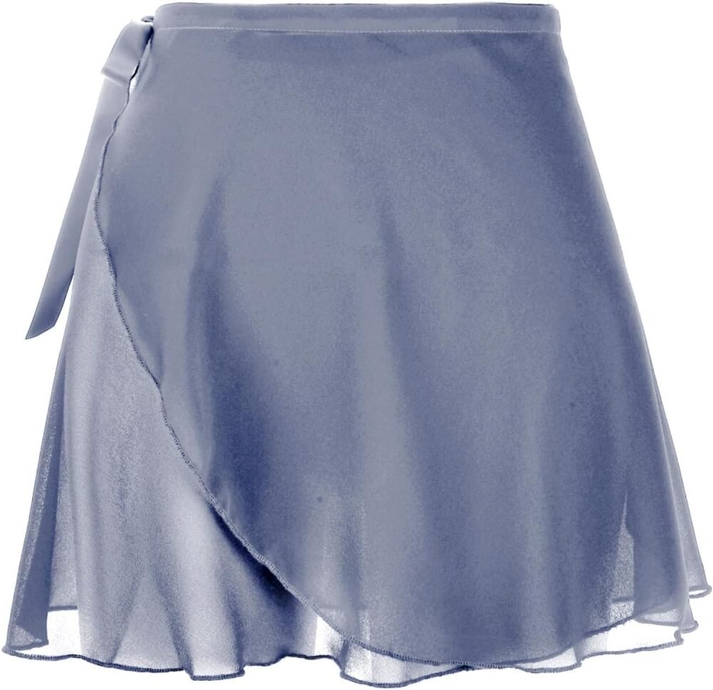 Women's Dance Skirt Short ballet tutu with elastic tie, adjustable tulle wrap skirt for women, adult size