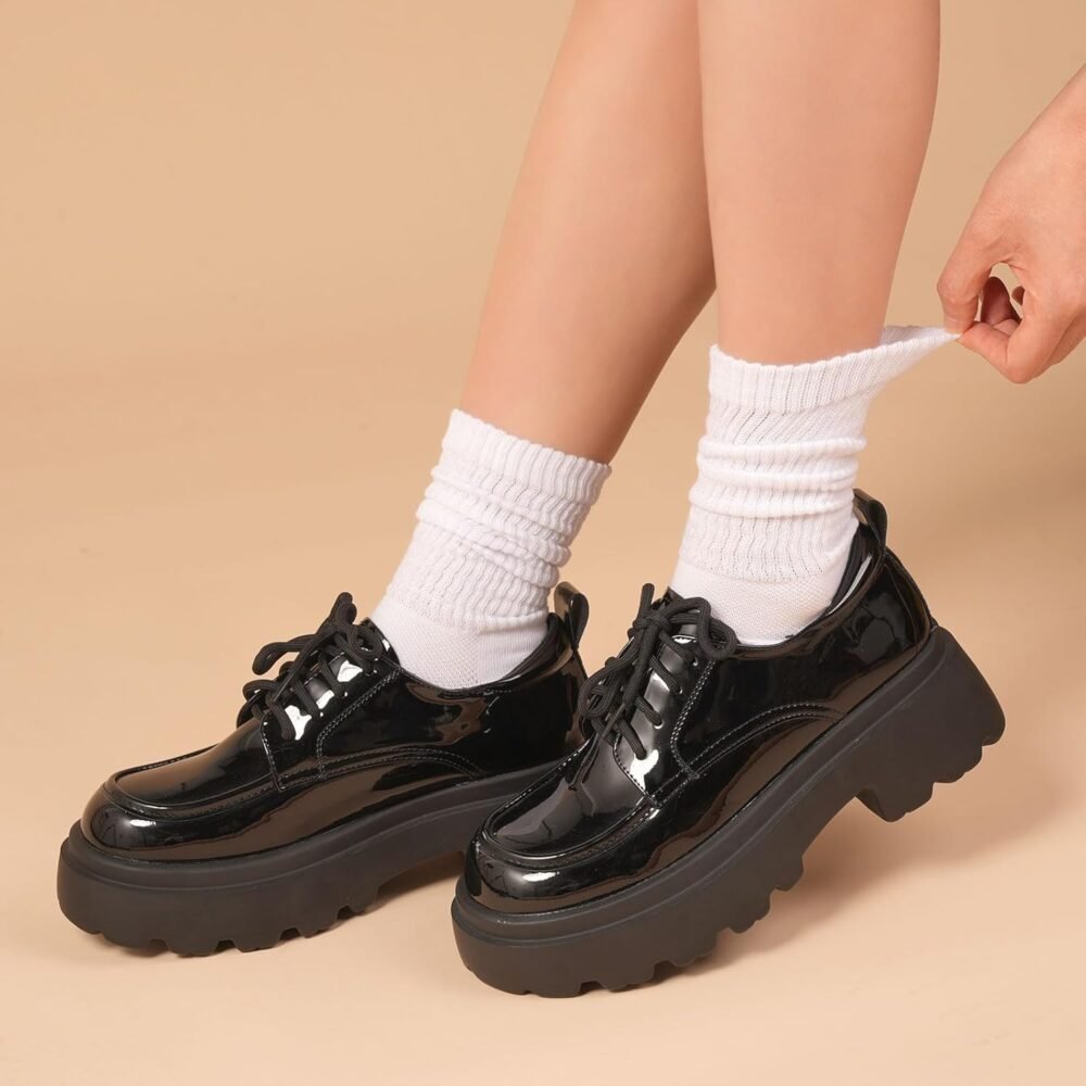 Women's Pilates loose mid-calf socks with anti-slip pads, suitable for ballet bars, dance, and hospital workouts - Image 2