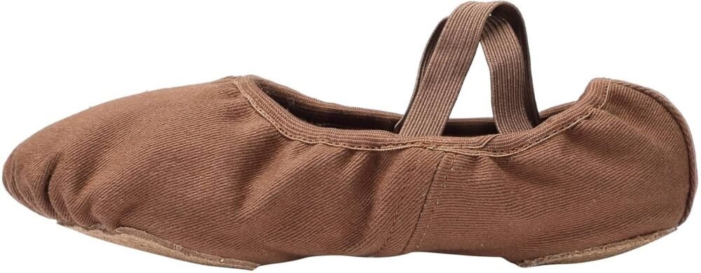 Girls' Dance Shoes, Elastic Canvas Split-Toe Sole - Image 2