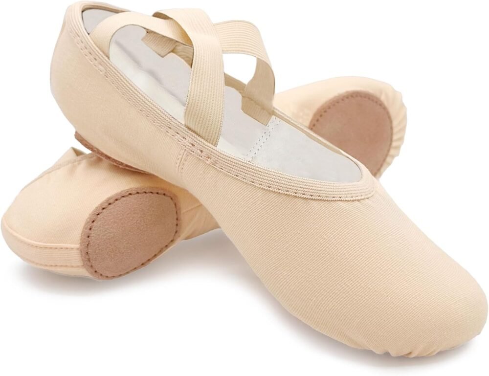 Stretch Canvas Split-Sole Ballet Shoes, High-Performance Ballet Shoes for Adults/Women